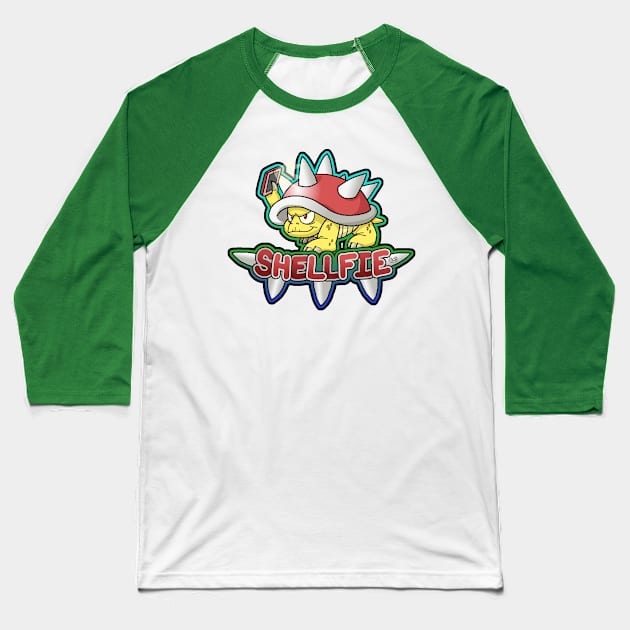 Shellfie Baseball T-Shirt by Gumbandman